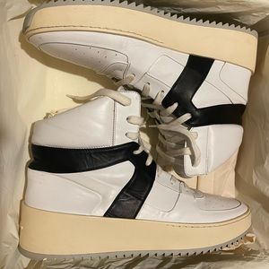 Fear Of God Basketball Sneakers White/Black Leather
